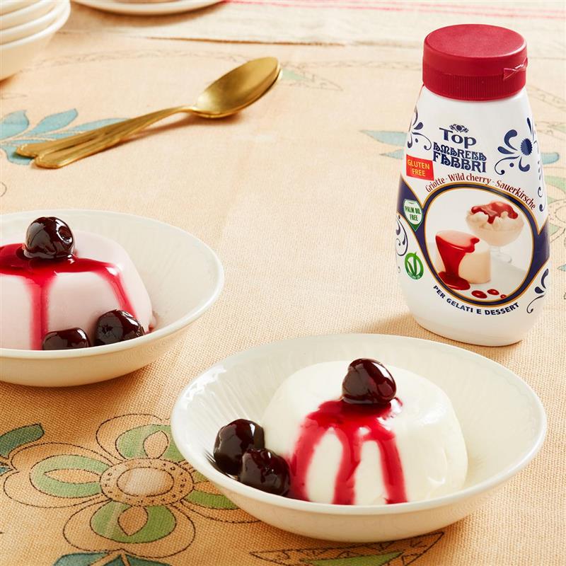 Panna cotta con Amarena Fabbri