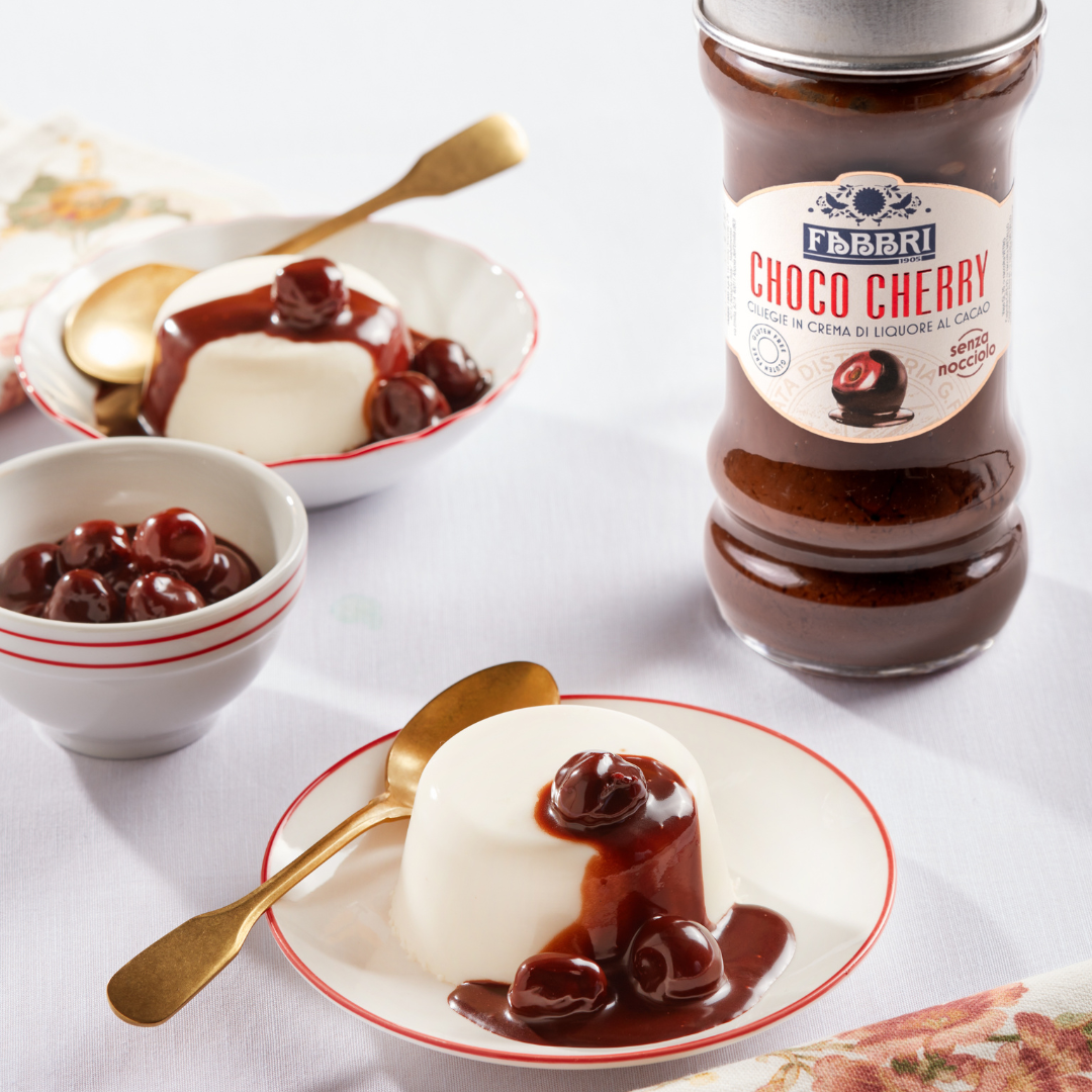 Panna cotta con Choco Cherry Fabbri