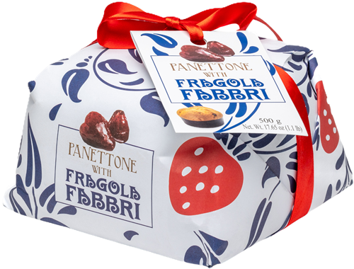 Panettone con Fragola Fabbri 500g